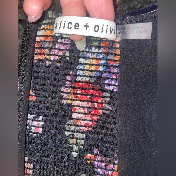 New! Alice + Olivia Ceresi Smocked Back Bandeau/ Corset Top 💕 sz 0 - Picture 11 of 12